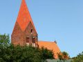Ostseebad Rerik am Salzhaff - die frühgotische St.-Johannes-Kirche in Rerik mit quadratischem Turm und achtseitigem Helm, genannt 'Bischofsmütze'