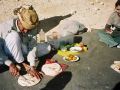 Markanter Picknickplatz &#039;The Rocks&#039; in der libyschen Wüste, Ägypten
