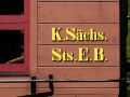 Das Sächsische Schmalspurbahn-Museum Rittersgrün - Detail am historischen Personenwagen 'Pockauer'