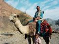 Wüste Sinai - unser Autor und Fotograf Helmut Möller mit seinem Kamel und dessen Führer