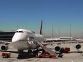 International Airport Melbourne - ein Boeing 747 'Jumbo jet' von Qantas