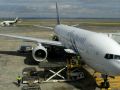 International Airport Auckland, New Zealand - eine Air New Zealand Maschine in der Abfertigung