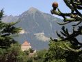 Meran-Obermais - Blick auf einen historischen Ansicht oberhalb der Passer