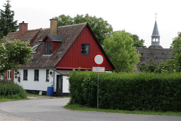 Auf der Insel Nyord in Dänemark - per Damm mit der Ferieninsel Møn verbunden