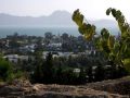 Karthago, Carthage - Blick vom Byrsa-Hügel auf das moderne Karthago, den Golf von Tunis und auf Cap Bon