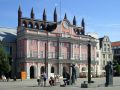 Hansestadt Rostock, der Neue Markt - das Rostocker Rathaus mit seinen sieben Türmen