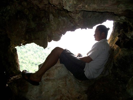 In der Rats Cave im Rockgarden - Eua National Park, Königreich Tonga