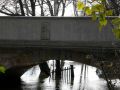 Leine-Hochwasser im Neustädter Land - die historische Brücke über die Kleine Leine in Neustadt am Rübenberge
