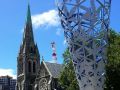 Die Kathedrale und Chalice The Sculpture - Cathedral Square,Christchurch