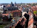 Erfurts Altstadt-Panorama - Blick vom Turm der Ägidienkirche über die Dächer der Krämerbrücke