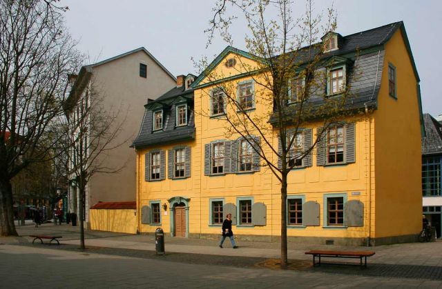 Weimar - das Schillerhaus an der Esplanade, Museum im früheren Wohnhaus von Friedrich Schiller