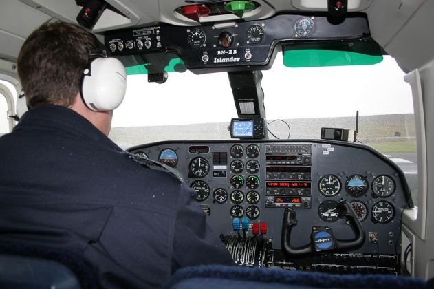 Britten-Norman BN-2 Islander - Flug von Harle nach Wangerooge