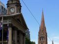Impressionen im CBD, dem Central Business District im Zentrum Melbournes - Victoria, Australia