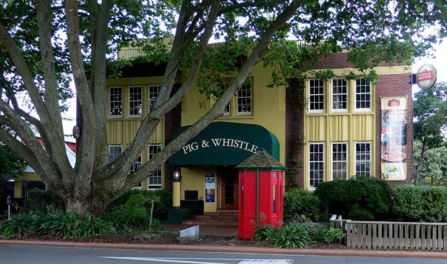 The historic Pig & Whistle Pub - Rotorua, New Zealand