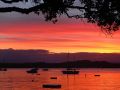 Sonnenuntergang über der Kororareka Bay - The Strand, Russell,  Bay of Islands