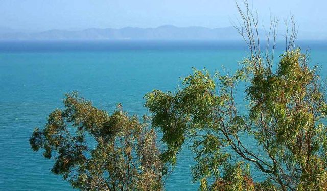 Sidi Bou Said - Blick auf den Golf von Tunis und auf das Cap Bon
