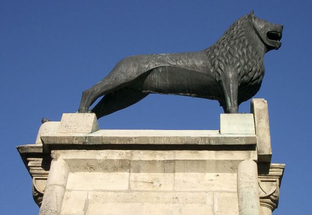 Der Braunschweiger Löwe auf dem Burgplatz - Braunschweig
