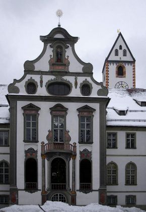 Das  ehemalige Benediktinerkloster St Mang - Füssen am Lech, Ostallgäu