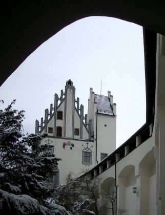 Der Storchenturm - Hohes Schloss in Füssen am Lech, Ostallgäu