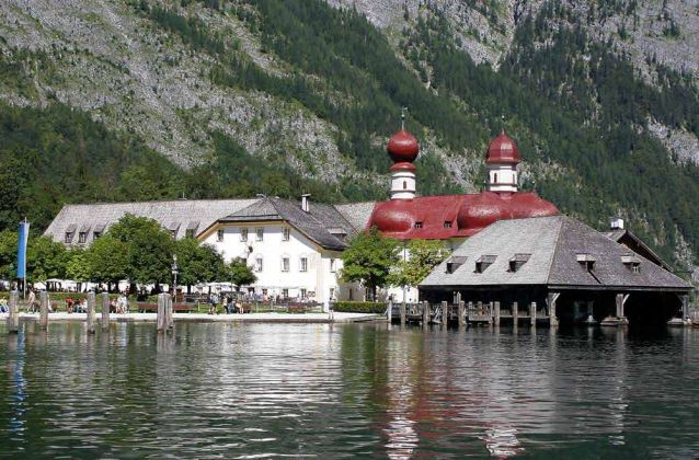 Königssee, die Wallfahrtskapelle St. Bartholomä - Berchtesgadener Land
