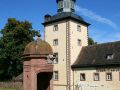 Der Nordturm des Schlosses und Klosters Corvey bei Höxter an der Weser