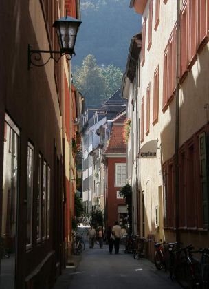 Heidelberg am Neckar - Altstadt-Gasse
