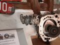 Der Zweischeiben-Kreiskolbenmotor des Prinzips Wankel des NSU RO 80 mit 115 PS