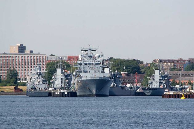 Der Stützpunkt der Bundesmarine in Kiel