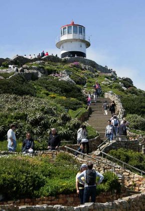 Alter Leuchtturm am Cape Point, Kap der Guten Hoffnung, Republik Südafrika
