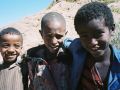 Äthiopische Kinder am Bad der Königin von Saba - Axum, Äthiopien