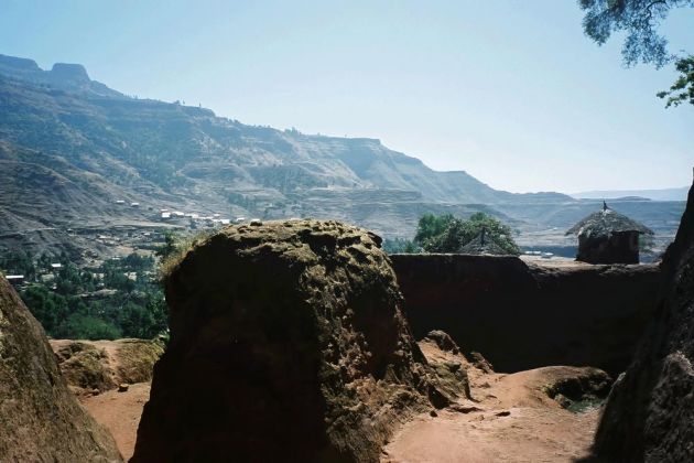 Lalibela am Fusse des 4.190 m hohen Abuna Yosef in Äthiopien