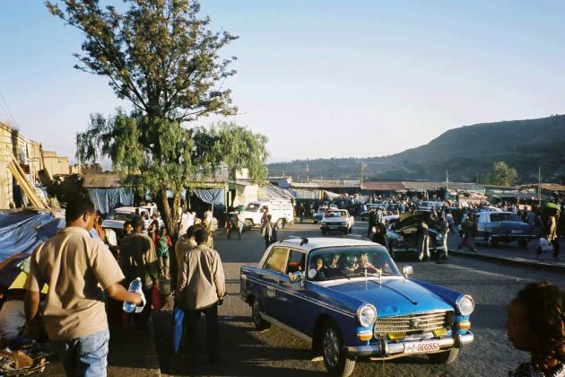 Markt nahe des Skoa Tors in Harar - Äthiopien