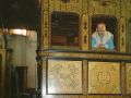 Unser Autor Helmut Möller im Salonwagen des ägyptischen Vizekönigs Muhammad Said, fotografiert von seinem Museumsführer - Eisenbahnmuseum Kairo