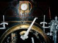 Der Führerstand der Stephenson-Dampflok No. 30 im Eisenbahnmuseum Kairo
