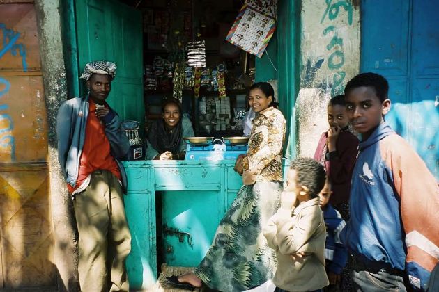 Gondar, die alte Kaiserstadt - ein typisches Gemischtwaren-Geschäft in Gondar