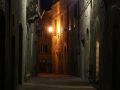 Urlaub in der Toskana - Pienza, der Corso il Rosselino bei Nacht