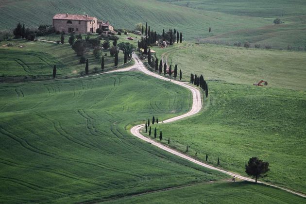 Das Orcia-Tal liegt im südlichen Teil der Provinz Siena, Toskana.