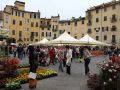 Urlaub in der Toskana - Lucca, die Piazza dell Anfiteatro