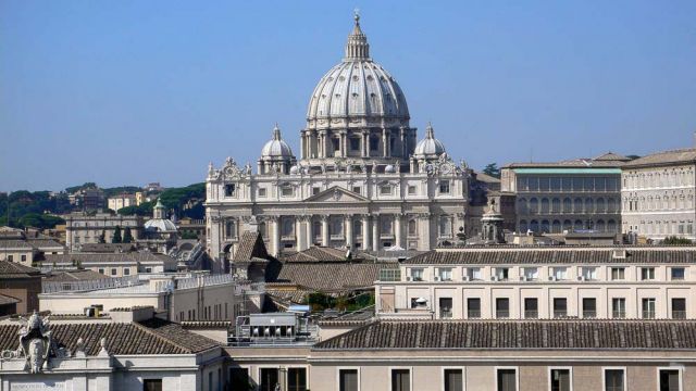 Städtereise Rom - Vatikanstadt und Petersdom, Panorama von der Engelsburg