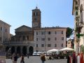 Rom-Trastevere - Piazza di Santa Maria mit der Basilika Santa Maria