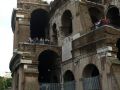Das Kolosseum Rom - Detailansicht des grössten der im antiken Rom erbauten Amphitheaters