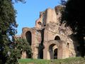 Bögen des Severus auf dem Palatino, vom Circus Maximus gesehen - Rom