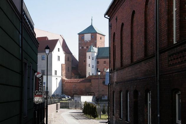 Darłowo, Rügenwalde - das gewaltige Schloss der Herzöge Pommerns auf der Schlossinsel