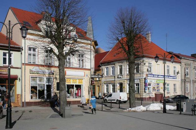 Historische Bürgerhäuser am Marktplatz - Rynek, Gryfice - Greifenberg in Pommern