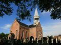 Urlaub Insel Terschelling Niederlande - Midsland auf Terschelling - die Grosse Kirche mit dem Friedhof