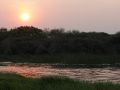 Rote Sonne, heisses Land - das Okawango Delta in Botswana