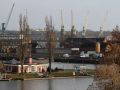 Alte Hafenanlagen mit Oder - Szczecin, Stettin