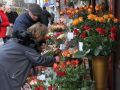 Blumen zum Valentinstag - Kiosk an der Kardinal Stefan Wyszynski Strasse