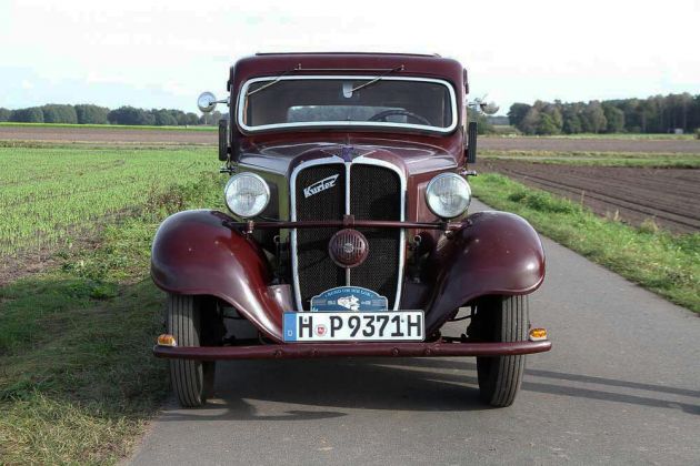 Hanomag Kurier, Typ 11 K - zweitürige Limousine, Baujahr 1934 - 1097 ccm, 23 PS