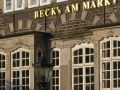 Der Marktplatz in Bremen - Fassade des Restaurants Becks am Markt